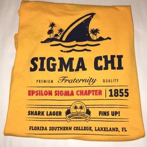 Landshark inspired fraternity t-shirt